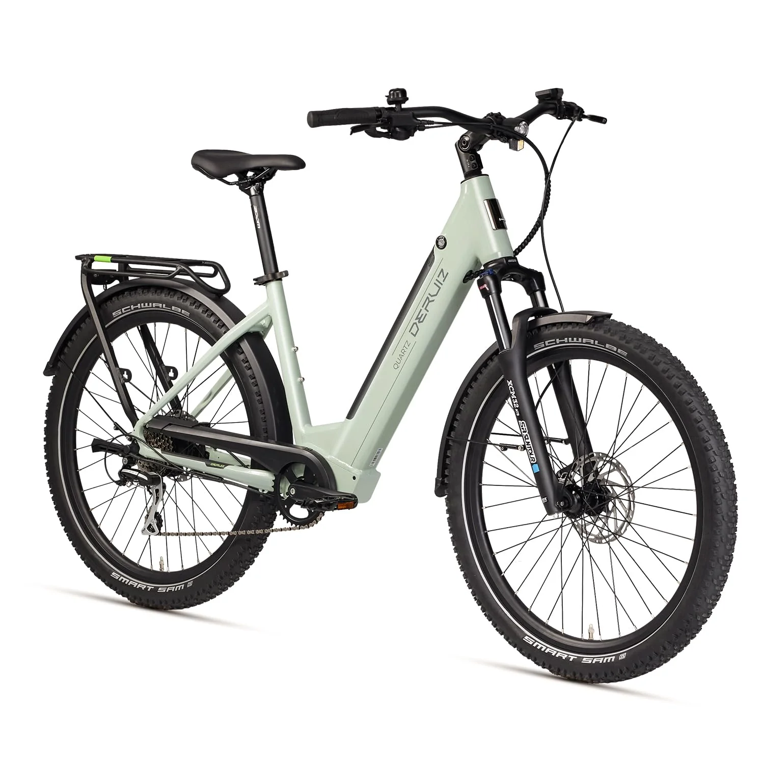 DERUIZ Quartz SUV E-Bike 27,5 Zoll E-Mountainbike mit 644Wh Akku, 250W 55Nm Motor, Hydraulische Bremsen, 8-Gang-Kettenschaltung, RH 46 cm Offroad & City Elektrofahrrad für Damen und Herren, Max 150km - Image 2