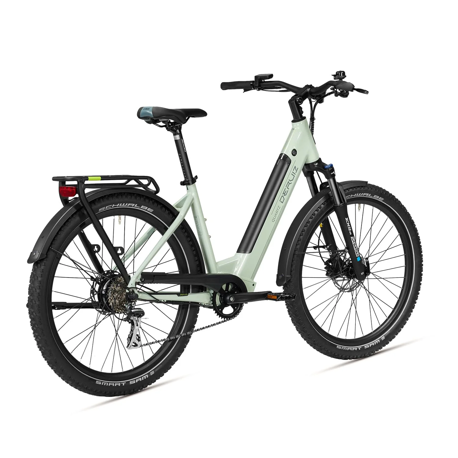 DERUIZ Quartz SUV E-Bike 27,5 Zoll E-Mountainbike mit 644Wh Akku, 250W 55Nm Motor, Hydraulische Bremsen, 8-Gang-Kettenschaltung, RH 46 cm Offroad & City Elektrofahrrad für Damen und Herren, Max 150km - Image 3