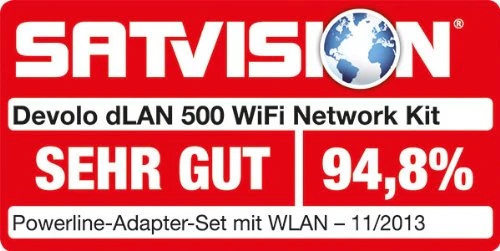 devolo dLAN 500 WiFi Powerline (Internet über die Steckdose, WLAN, 1x LAN Port, 1x Powerlan Adapter, PLC Netzwerkadapter, WLAN verstärken WiFi Booster, WiFi Move) weiß - Image 7