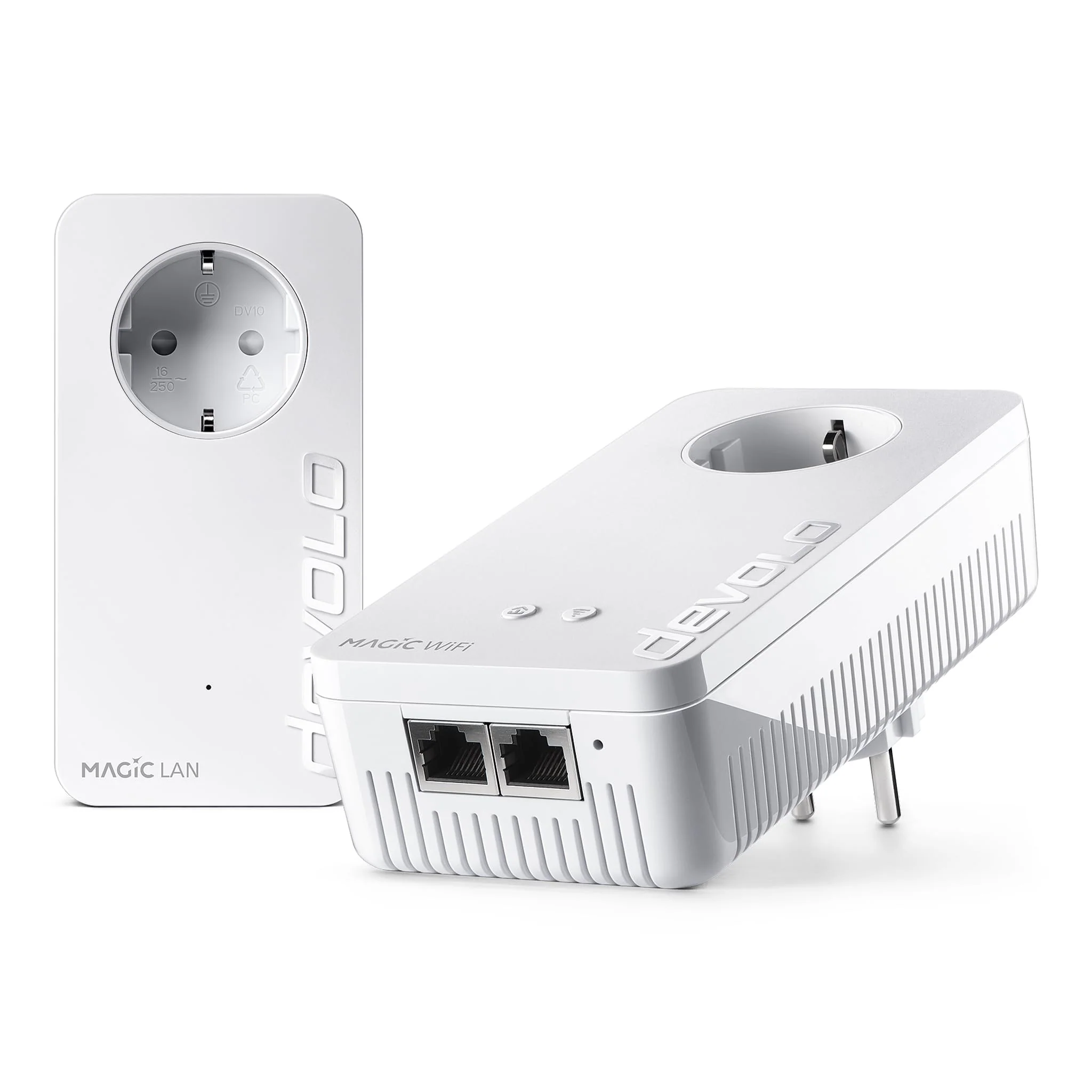 devolo Magic 1 WiFi Starter Kit, WLAN Powerline Adapter, bis zu 1.200 Mbit/s, Mesh WLAN Steckdose, 2x LAN Anschluss, dLAN 2.0, weiß - Image 3