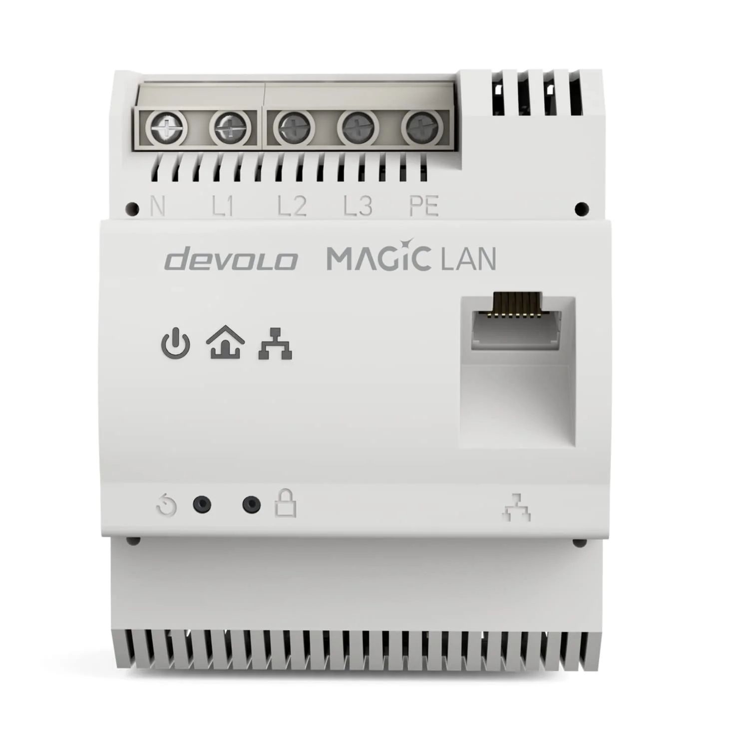 devolo Magic 2 LAN DINrail Powerline Hutschienen Adapter, bis zu 2.400 Mbit/s, Internet aus dem Verteilerkasten, professionelles Heimnetzwerk, grau - Image 4