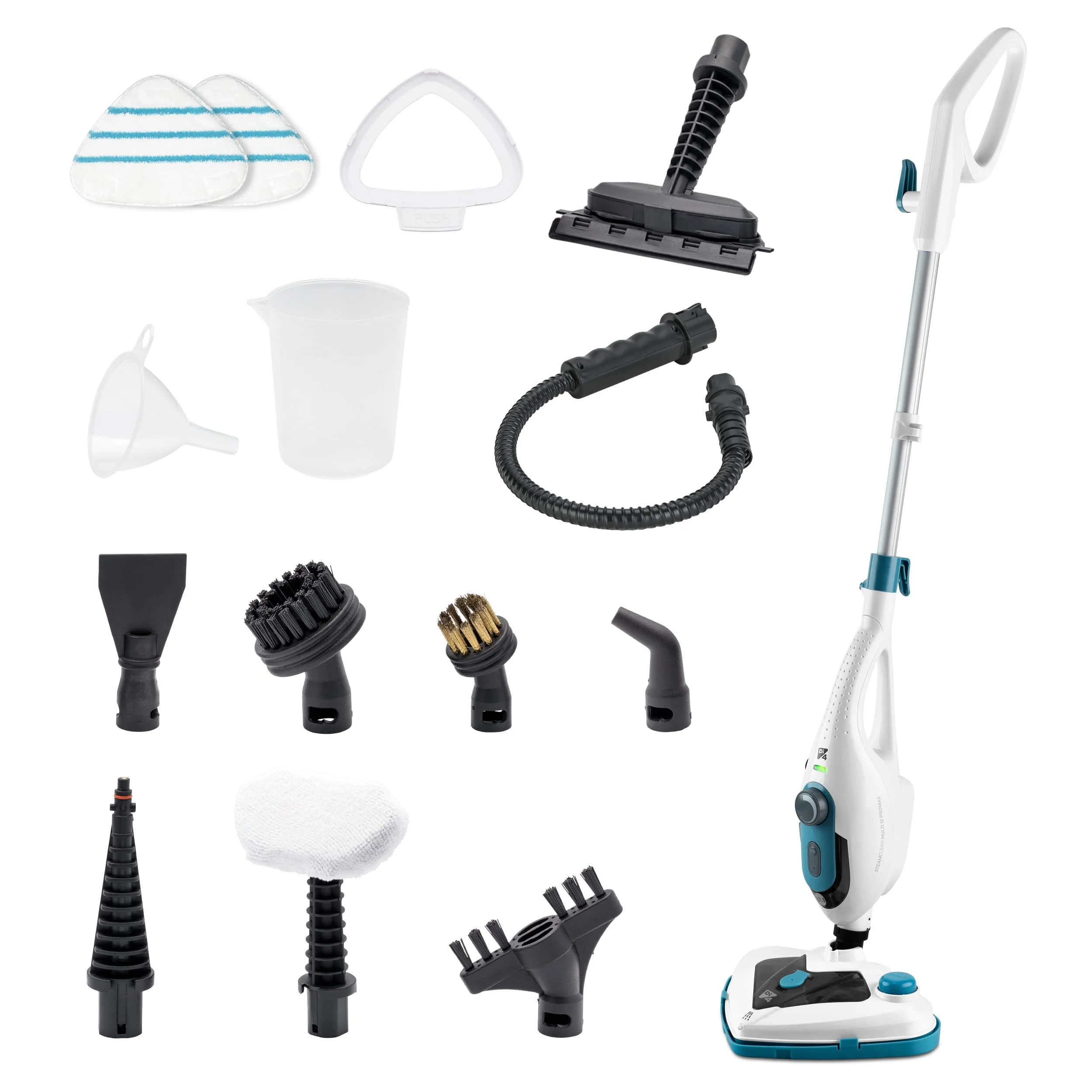 Di4 SteamClean Multi 12 ProMax, Dampfreiniger Für Alles Multifunktions 12 in 1, Dampfreiniger Boden 1500 W, Entfernt 99,9% der Viren und Bakterien, ECO Steam Mop ohne Reinigungsmittel - Image 3