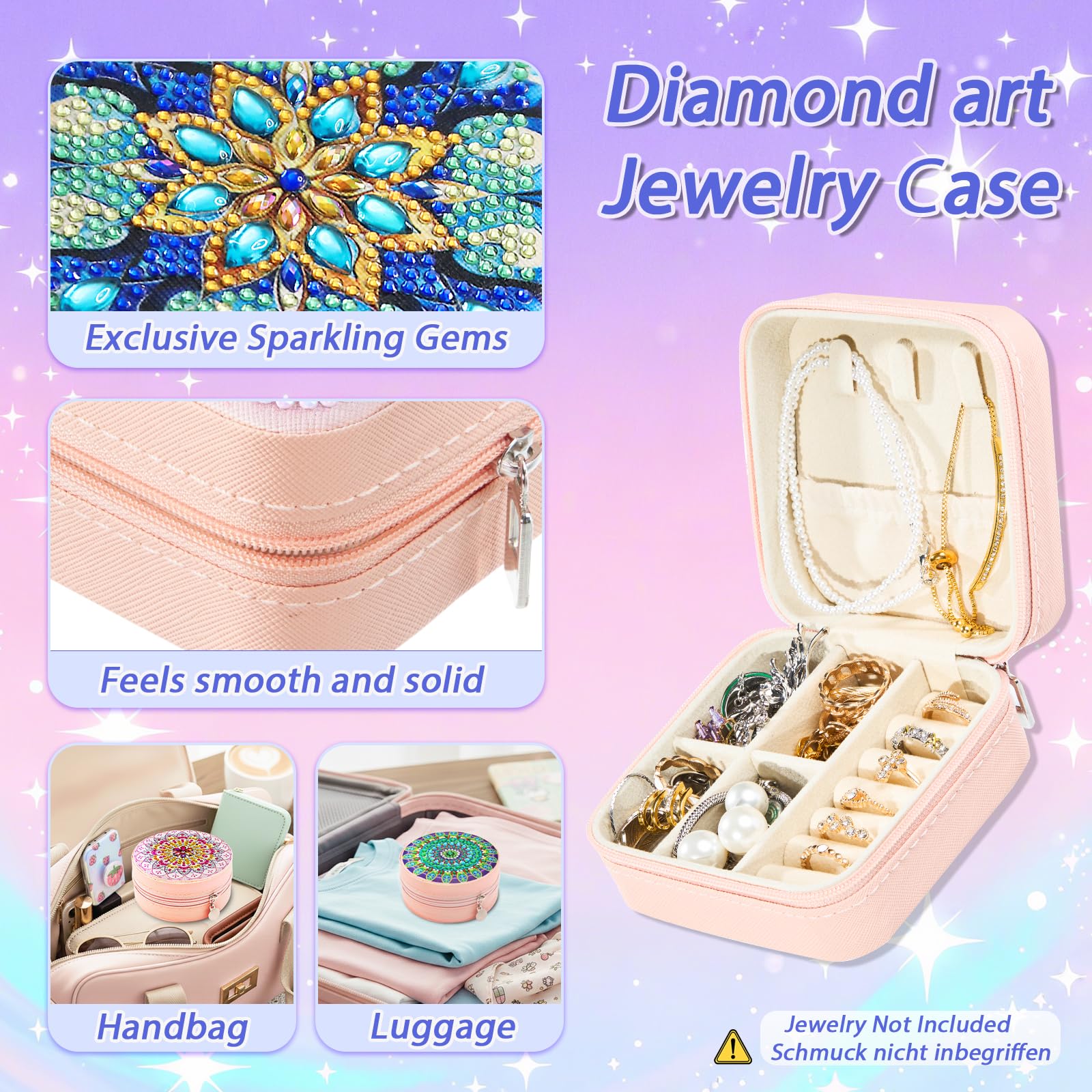 Diamond Painting Schmuckkästchen Basteln Mädchen 7 8 9 10 11 12 13 Jahre Geschenke kreativset Mädchen ab 14 15 16 Jahre Teenager Bastelset Kinder Geburtstag Geschenk Diamond Painting Erwachsene - Image 5