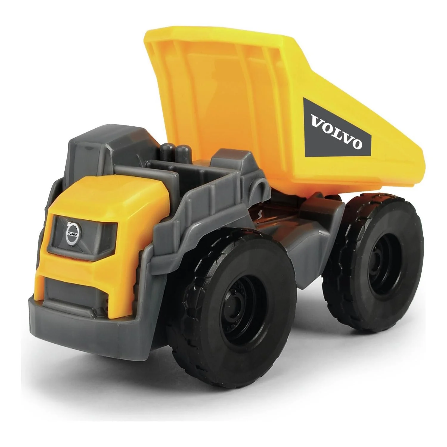 Dickie Toys - 5er-Set Micro Spielzeugautos (je ca. 8 cm) - 5 Autos (Polizei, Feuerwehr, Bagger, Traktor mit Anhänger und Muldenkipper) mit Freilauf und beweglichen Teilen für Kinder ab 3 Jahre - Image 3
