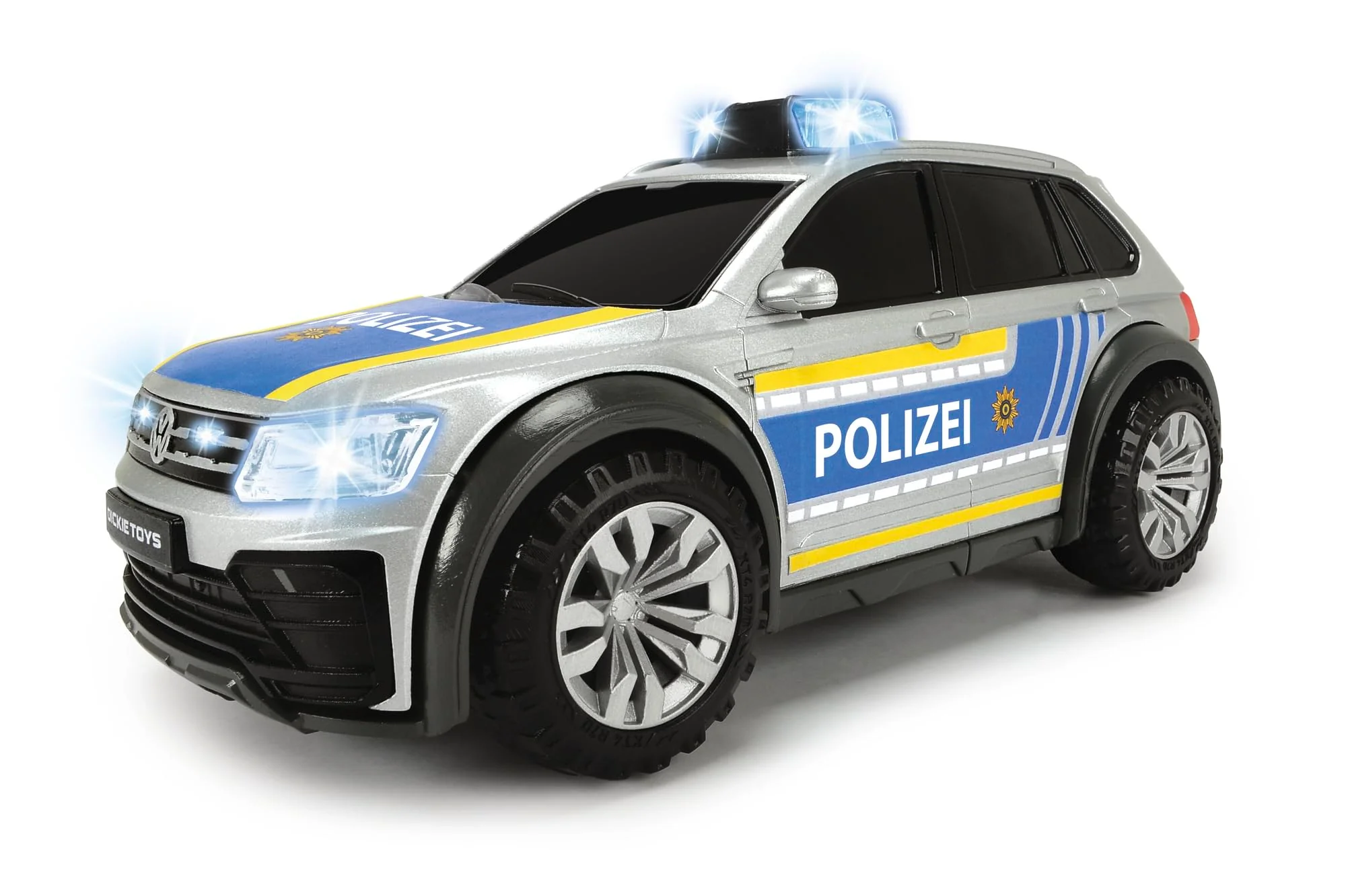 Dickie Toys VW Tiguan R-Line Polizeiauto (25 cm) mit Licht & Sound - Lizenziertes Polizei-SUV Spielzeug ab 3 Jahre, inkl. Batterien - 203714013 - Image 6