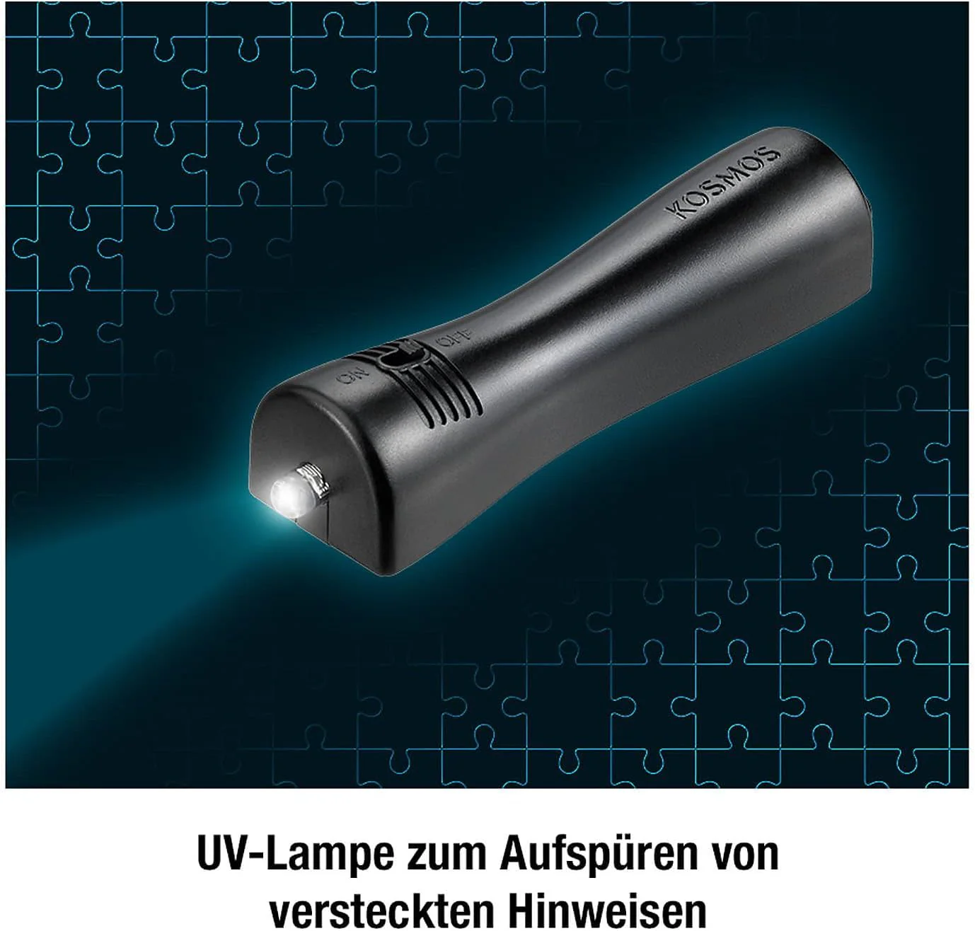 Die drei ??? - Krimi Puzzle - Die Villa der Rätsel von KOSMOS 697976, 300 Teile, Leuchtet im Dunkeln, mit UV-Lampe, Lesen, Puzzeln, Rätsel lösen, Detektiv Puzzle ab 10 Jahre - Image 4