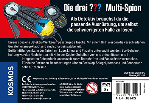 Die drei ??? Multi-Spion von KOSMOS, Detektiv Gadget, Detektiv-Spielzeug, Agenten-Ausrüstung für Kinder ab 8 Jahre, Die drei Fragezeichen Spielzeug, Detektiv Ausrüstung, Detektivset, 2,5 m² - Image 4