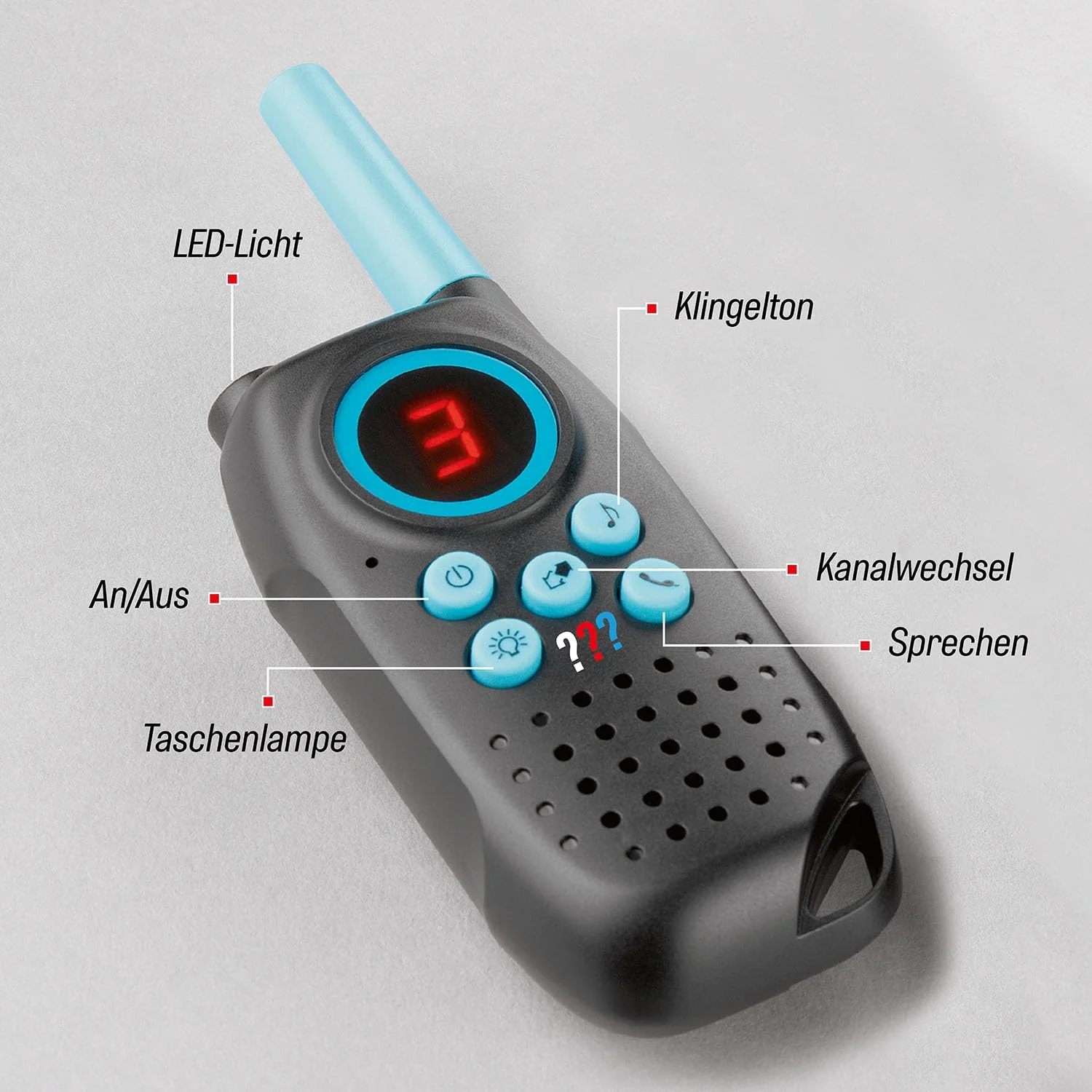 Die drei ??? Walkie Talkies von KOSMOS, Funkgeräte-Set für Kinder ab 6 Jahre, mit Lampen-Funktion, Detektiv-Spielzeug, Spion-Ausstattung, Rollenspiel, White - Image 5