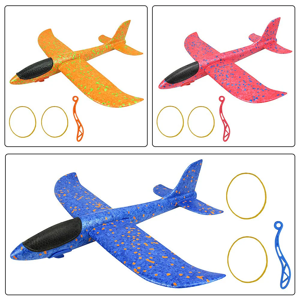 Diealles Shine Fliegende Gleiter, 3 Stück 35cm Styroporflieger Flugzeug, Flugzeug Spielzeug Outdoor für Kinder - Image 5