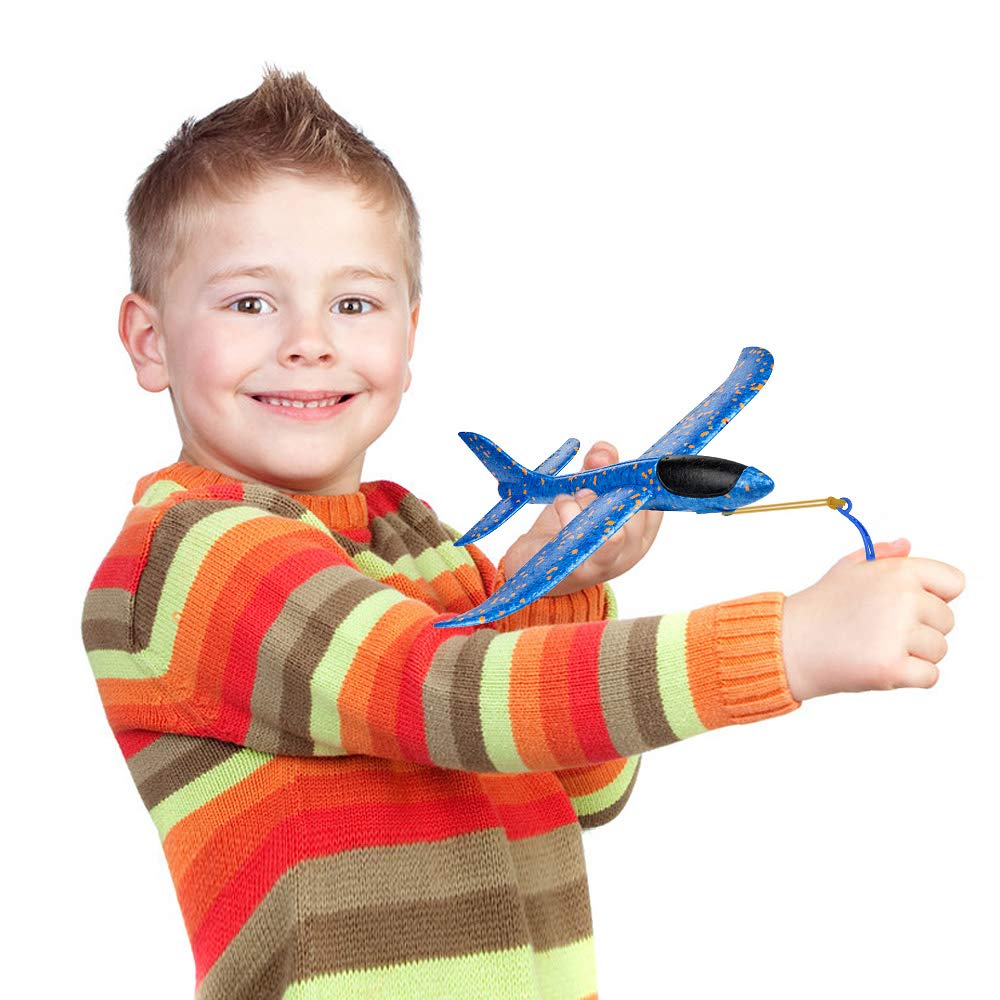 Diealles Shine Fliegende Gleiter, 3 Stück 35cm Styroporflieger Flugzeug, Flugzeug Spielzeug Outdoor für Kinder - Image 6
