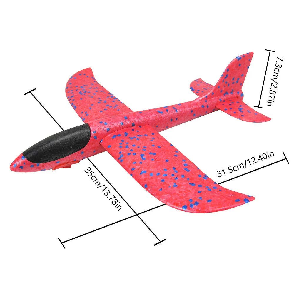 Diealles Shine Fliegende Gleiter, 3 Stück 35cm Styroporflieger Flugzeug, Flugzeug Spielzeug Outdoor für Kinder - Image 7