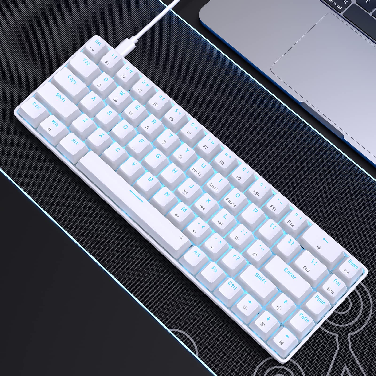 Dierya×TMKB T68se Gaming Mechanische Tastatur,60% Prozent Tastatur mit Red Linear Switch,Ultra-Compact Mini 68 Tasten Anti-Ghosting,Typ-C-Datenkabel,US Layout für PC Windows Gamer Typist - Image 2