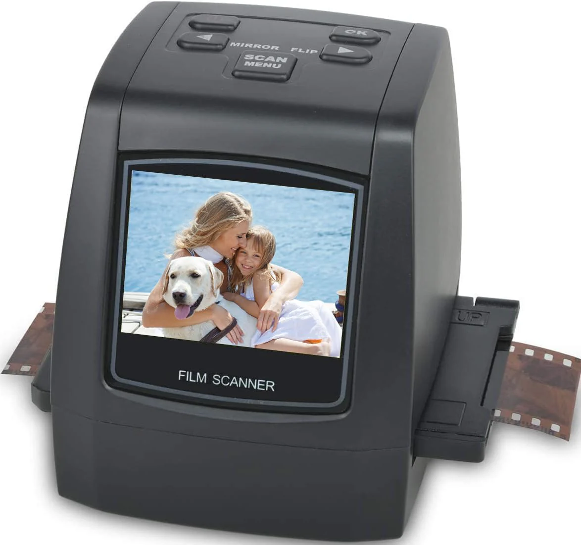 Digital Film Scanner, Eigenständiger Diascanner und Negativscanner Konvertiert Negative und Filmdias von 35mm, 126, 110, Super 8 und 8mm in JPEG-Bilder, 2,4" LCD-Display - Image 7