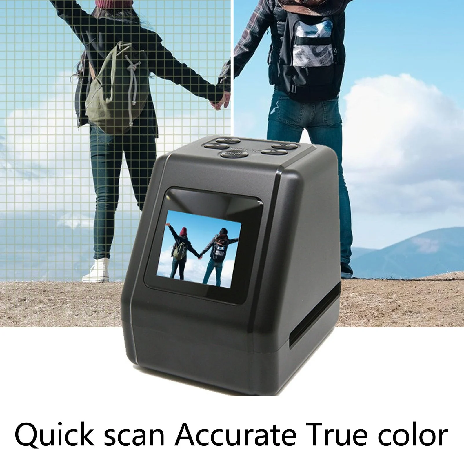 Digitaler Filmscanner mit 2-Zoll-Bildschirm, Konvertierung von 135 126 110 8-mm-Dias in 12 MP JPG, Digitaler Foto-Negativscanner - Image 5
