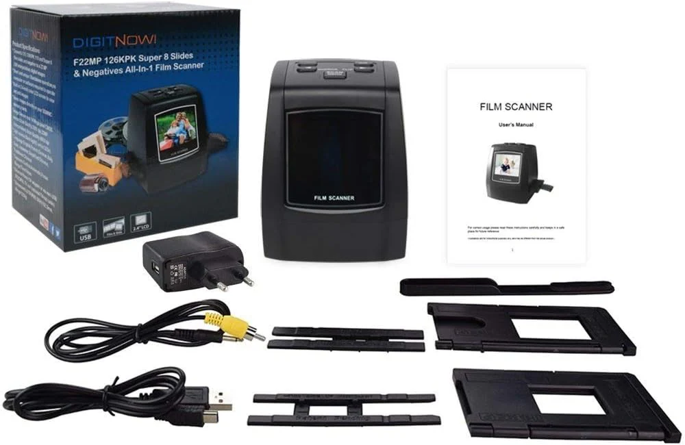 DigitNow!. Dia Film Scanner (Film/Slide, Film in Super 8, 35mm und 110, 126, Anschluss für SD/MMC Karten 126, USB 2.0 Schnittstelle, Wechselstrom, 22MP, CMOS, Schwarz) - Image 10