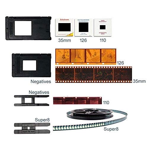 DigitNow!. Dia Film Scanner (Film/Slide, Film in Super 8, 35mm und 110, 126, Anschluss für SD/MMC Karten 126, USB 2.0 Schnittstelle, Wechselstrom, 22MP, CMOS, Schwarz) - Image 9