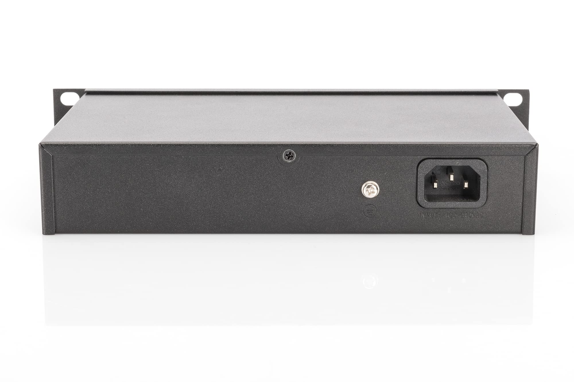 DIGITUS Gigabit Ethernet PoE+ Switch - 10 Zoll - 8 Ports - Unmanaged - IEEE 802.3at - 96 Watt Powerbudget - Schwarz - Image 3