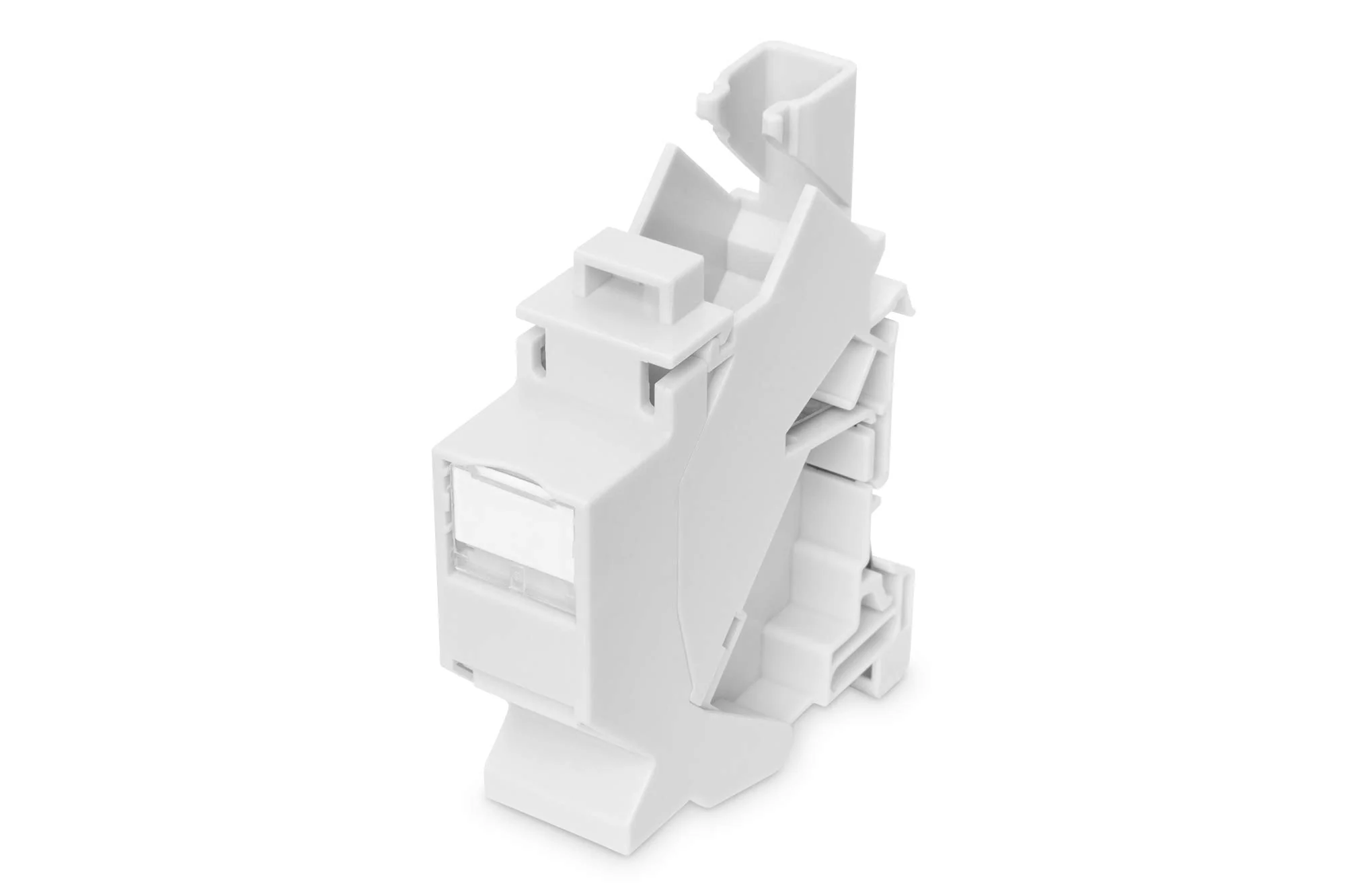 DIGITUS Hutschienen-Adapter Für Keystone-Modul - 1 Port - 45° Gewinkelt - Beschriftungsfeld - Staubschutzklappe - Image 5