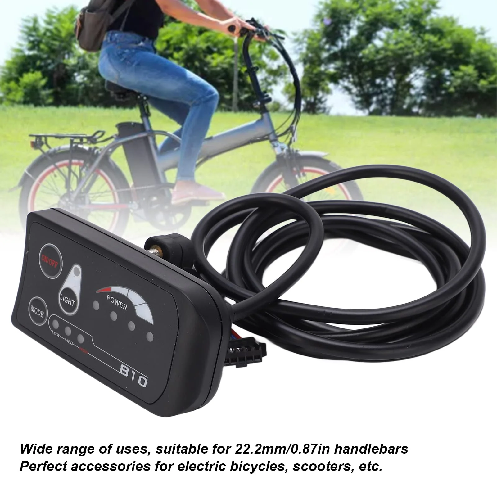 Dilwe 36V 48V LED S810 Elektrofahrrad-Display, Einstellungen Anpassen Gangspeicher Elektrofahrrad LED-Anzeigefeld f¨¹r Elektrofahrrad-RollerElectric refitting Accessories - Image 7