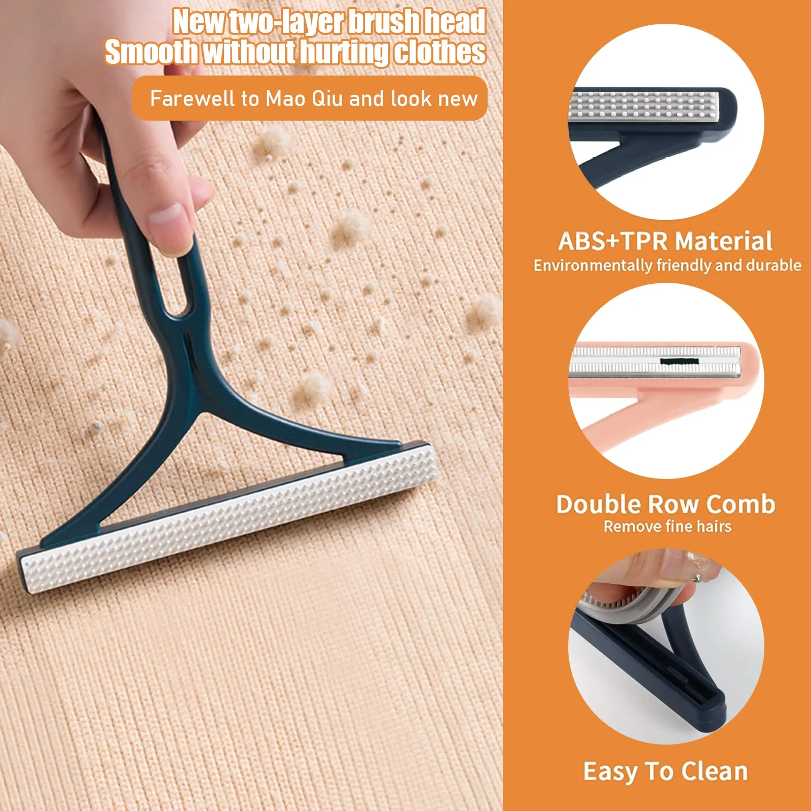 DINGFENG Wiederverwendbarer Magische Pfoten Fusselbürste, fusselentferner Kleidung 4 Stück, Lint Remover, pet Hair Remover, Tierhaarentferner zum Weben von Mänteln, Teppichen, Sofa - Image 5