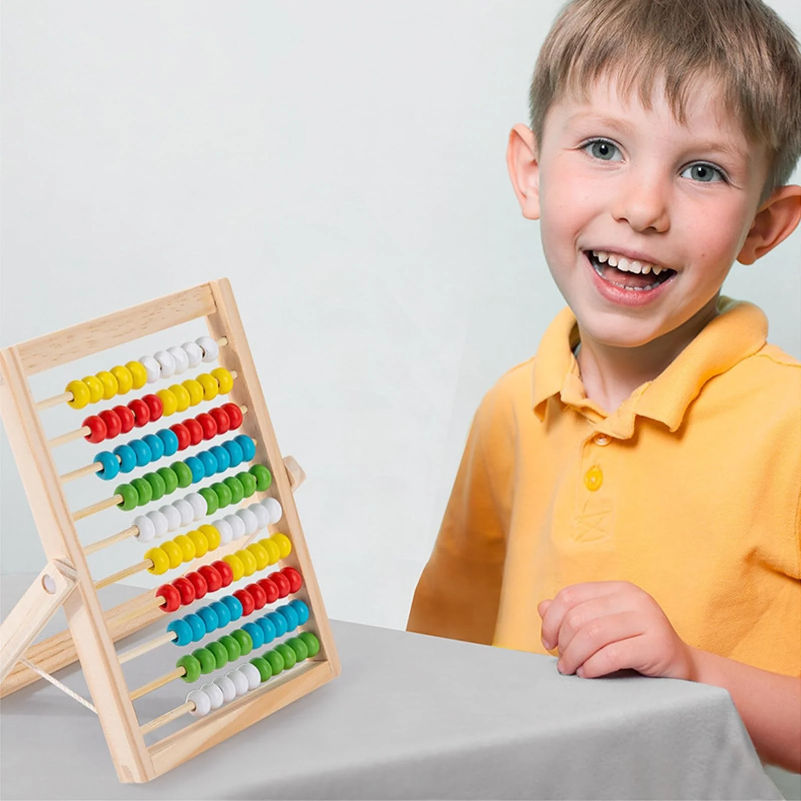 Diompirux Abakus für Kinder mit 100 Perlen, Klein und Tragbar Kinder Grundschule Abakus zum Zählen Rechenrahmen, Pädagogisches Spielzeug Geschenk für ab 3 Jahre, Lernen leichtgemacht - Image 7