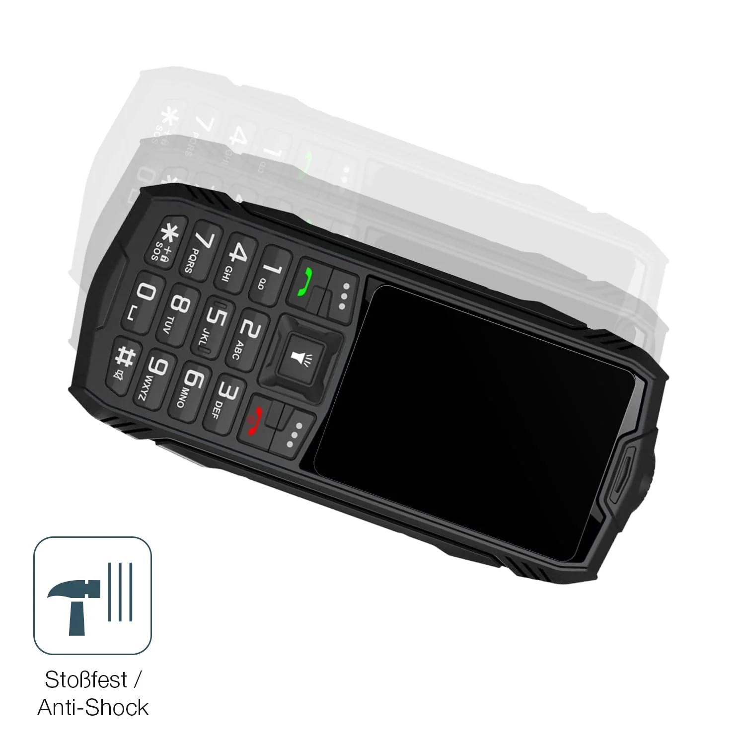dipos I 2x Displayschutz 9H matt kompatibel mit Hammer H Basalt Schutzfolie Anti-Shock Folie - Image 7