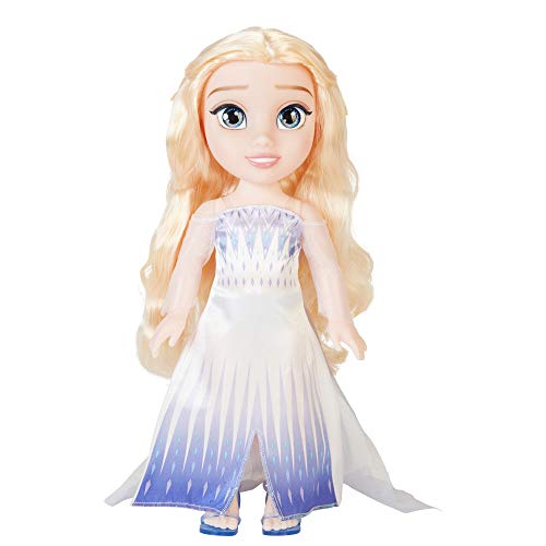 Disney Frozen 2 ELSA die Schneekönigin-Puppe – 35 cm große, bewegliche Puppe in kultigem Modekleid und mit langem wallendem Haar für zusätzliches Spielvergnügen, für Mädchen ab 3 Jahren, 214894 - Image 10