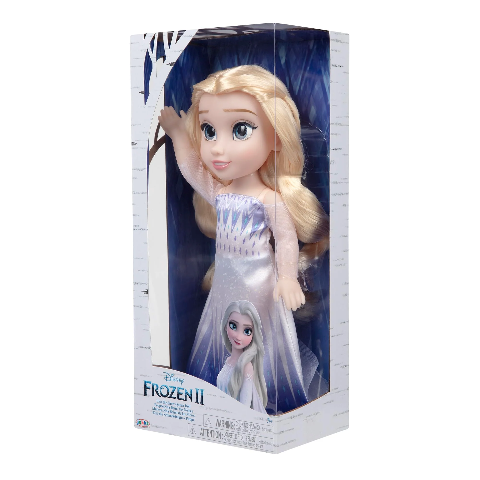 Disney Frozen 2 ELSA die Schneekönigin-Puppe – 35 cm große, bewegliche Puppe in kultigem Modekleid und mit langem wallendem Haar für zusätzliches Spielvergnügen, für Mädchen ab 3 Jahren, 214894 - Image 4