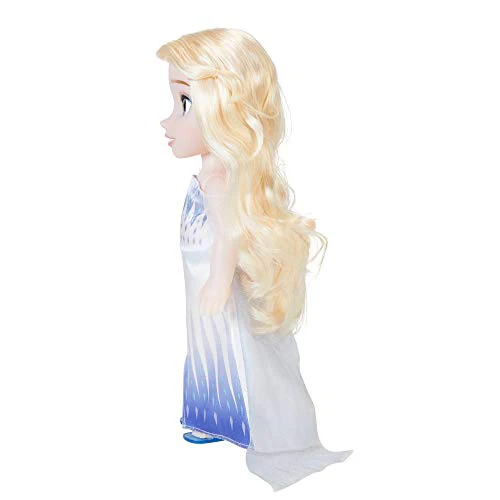 Disney Frozen 2 ELSA die Schneekönigin-Puppe – 35 cm große, bewegliche Puppe in kultigem Modekleid und mit langem wallendem Haar für zusätzliches Spielvergnügen, für Mädchen ab 3 Jahren, 214894 - Image 9