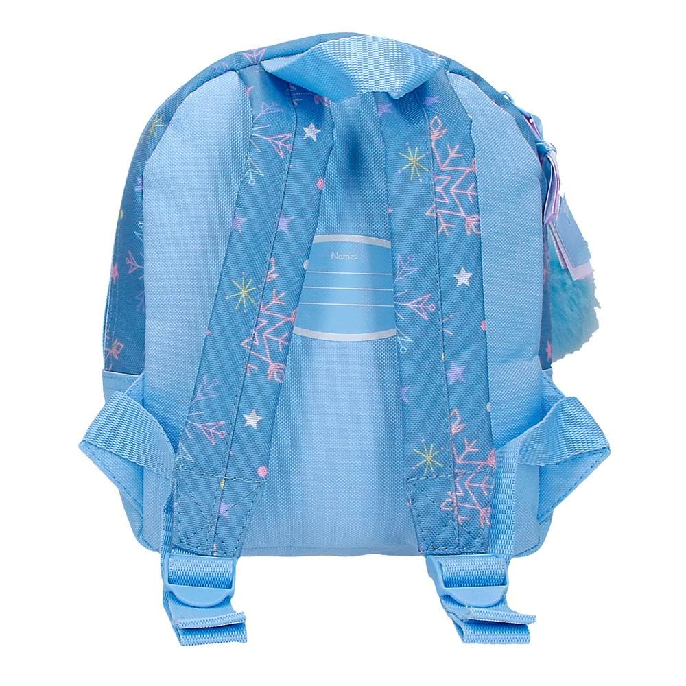 Disney Joumma Bags Eiskönigin Magic Kinderrucksack, blau, aus Polyester, verstellbare Träger für bequemes Tragen, verschiedene Fächer, mit blauem Bommel, blau, Kindergarten-Rucksack - Image 6