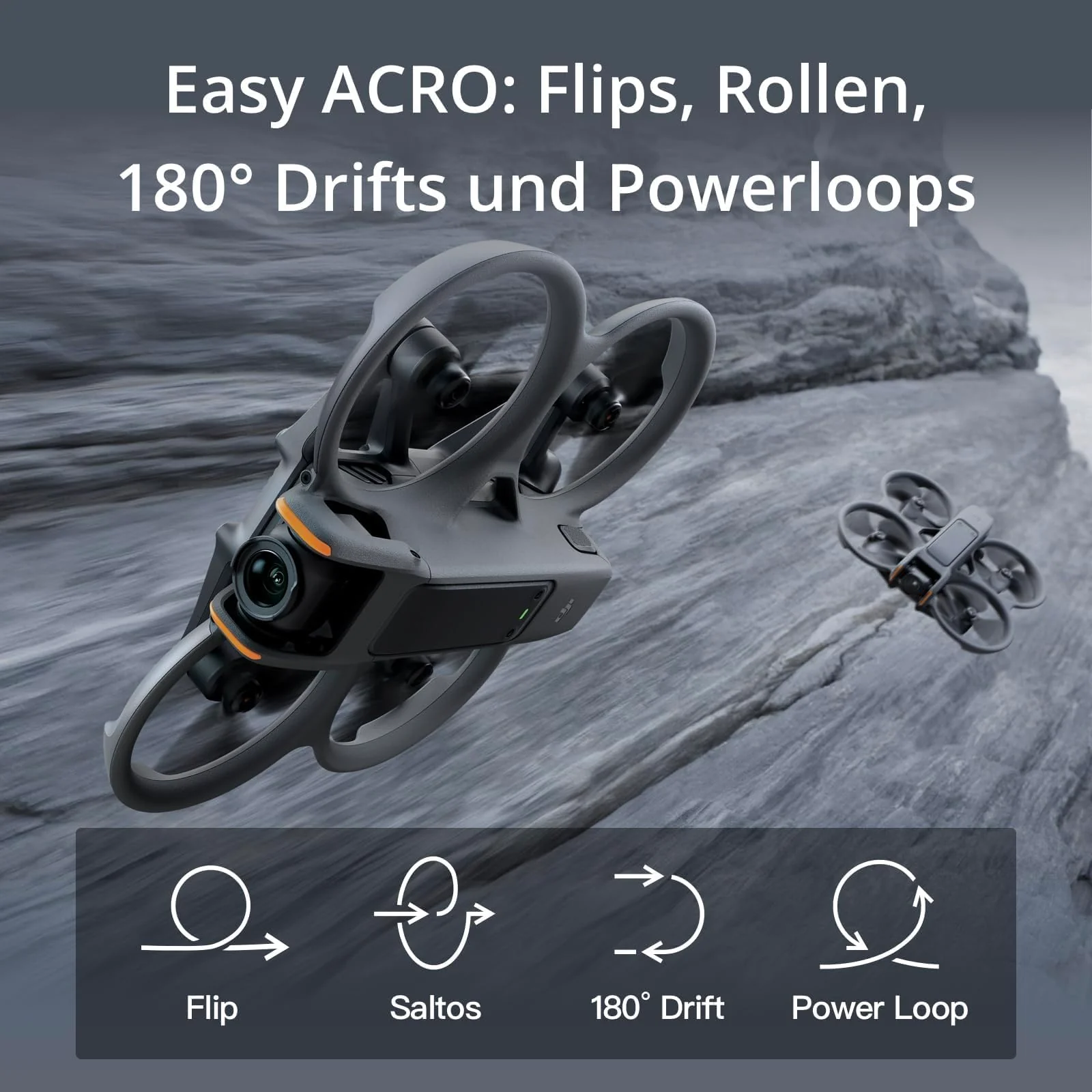 DJI Avata 2 Fly More Combo Bundle (3 Akkus), FPV-Drohne mit 4K-Kamera, 69 Minuten max. Flugzeit, Akrobatik auf Tastendruck, Kameradrohne mit Goggles 3 und RC Motion 3, mit Propellerschutz - Image 4