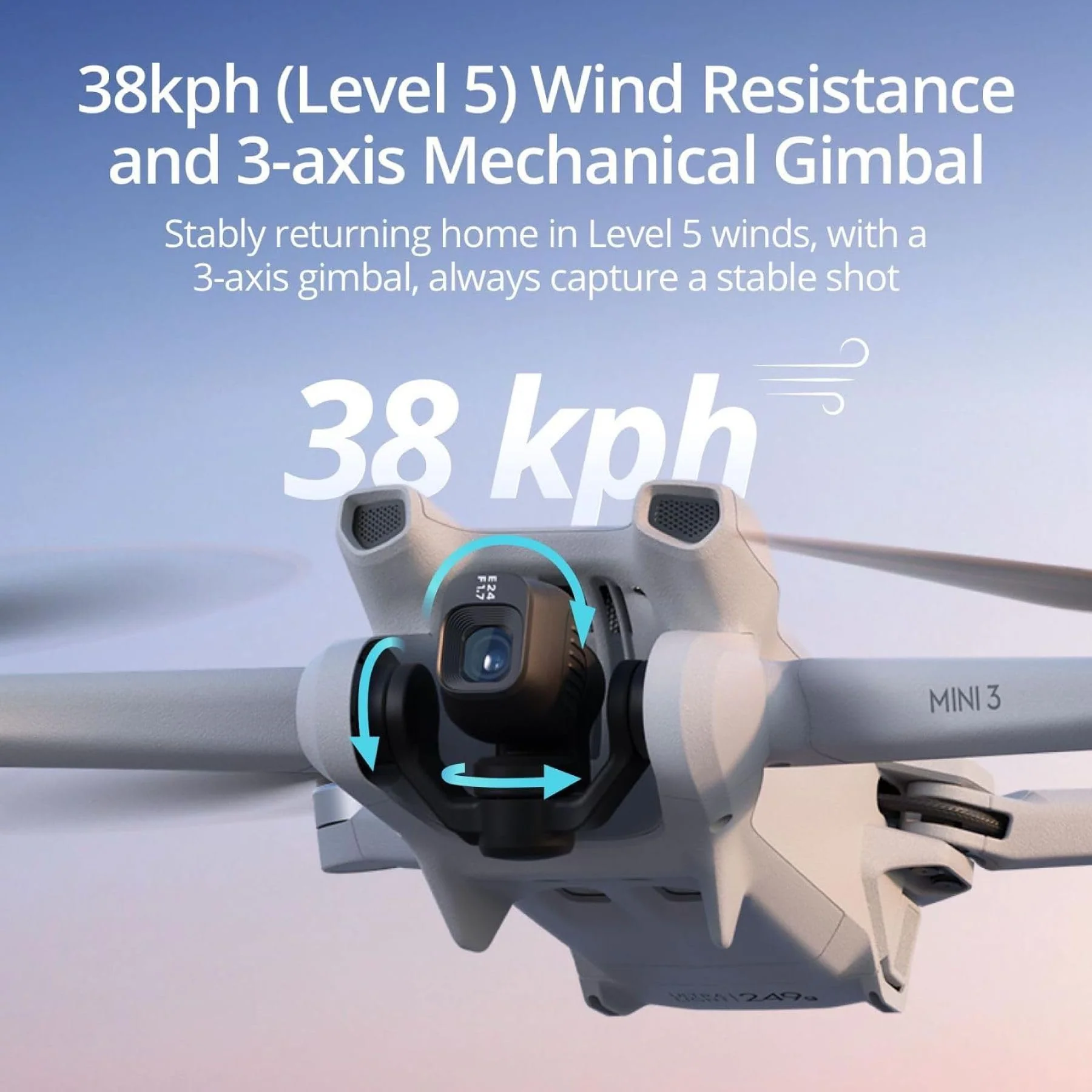 DJI Mini 3 (DJI RC) – Leichte und faltbare Mini-Kameradrohne mit 4K HDR-Video, 38 min Flugzeit, Fernsteuerung, echten vertikalen Aufnahmen und intelligenten Funktionen, Grau - Image 4