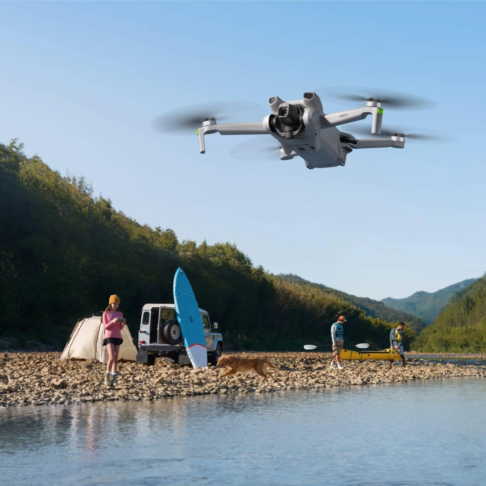 DJI Mini 3 Drohne – Ultraleichte Faltbare 4K HDR Video Kameradrohne unter 249g, 38 min Flugzeit, Echte Vertikalaufnahmen, 3-Achsen-Gimbal, 10 km HD-Videoübertragung, Windresistent, Autom. Rückkehr, C0 - Image 2