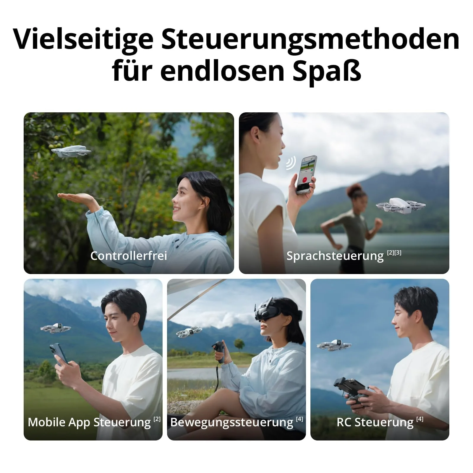 DJI Neo, Mini Drohne mit Kamera 4K, 135g Selbstfliegende Drohne, Follow me funktion, Handstart, KI-Motivverfolgung, QuickShots - Image 6