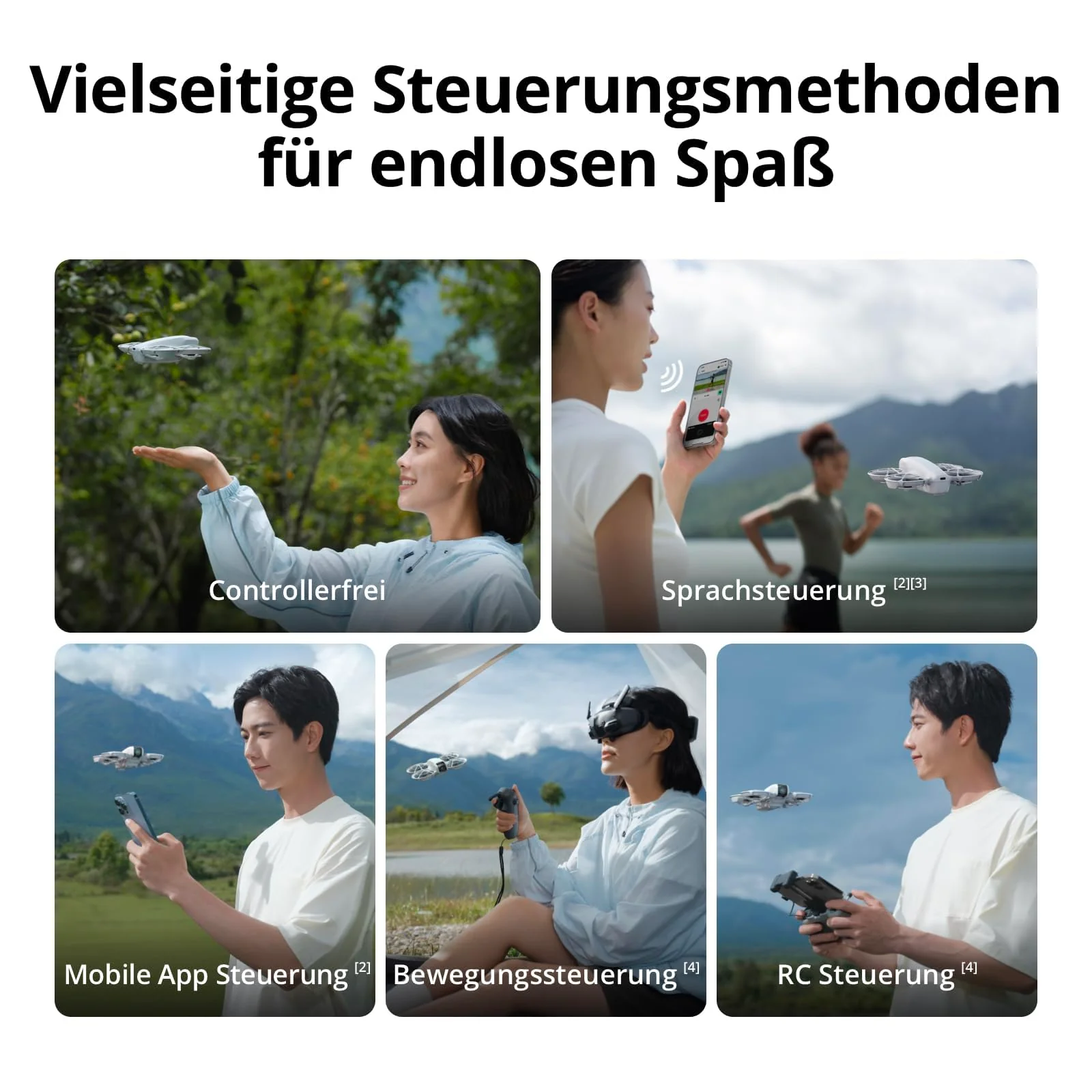 DJI Neo Motion Fly More Combo, Mini drohne mit 4K UHD-Kamera selbstfliegende Drohne, die dir folgt, Handflächenstart, Motivverfolgung, QuickShots - Image 6