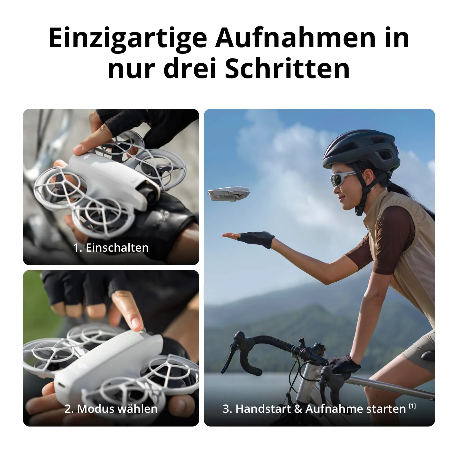 DJI Neo Motion Fly More Combo, Mini drohne mit 4K UHD-Kamera selbstfliegende Drohne, die dir folgt, Handflächenstart, Motivverfolgung, QuickShots - Image 9