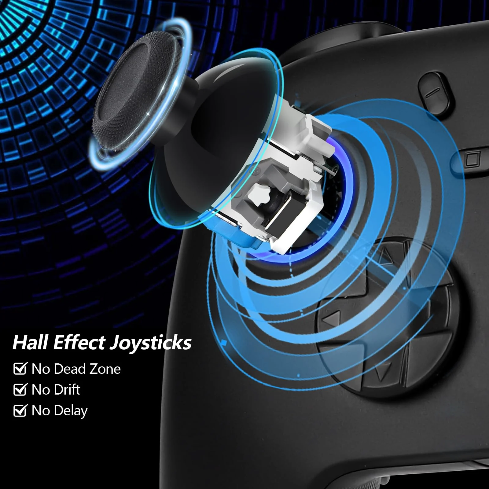 DoJoZone PC Controller Wireless mit Ladestation, Switch Pro Controller mit Hall Effekt Joystick (Kein Drift) Hall Trigger, 7 RGB Licht, 2.4G Gaming Controller für PC Windows/Switch/OLED/Lite/Steam - Image 7