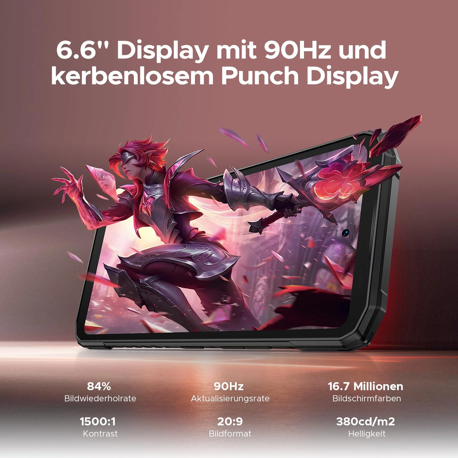 DOOGEE Blade 20 Play AI 5G Android 15 Outdoor Handy Ohne Vertrag, Dimensity 7050, 10300mAh/33W, 32GB+256GB+2TB Outdoor Smartphone, 125dB Lautsprecher, 50MP+20MP Nachtsicht, 6.6" HD+, WiFi6/NFC/Face ID - Image 4