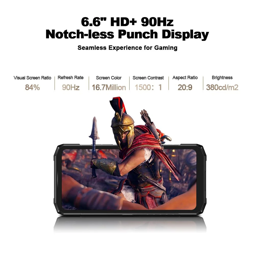 DOOGEE Blade 20 Turbo 5G Outdoor Handy ohne Vertrag, 32GB+256GB, 6,6" HD+ IPS, 50MP+16MP, Android 15 Handy, 10300mAh, 5G LTE Smartphone Wasserdicht IP68,NFC, OTG, GPS - Image 6