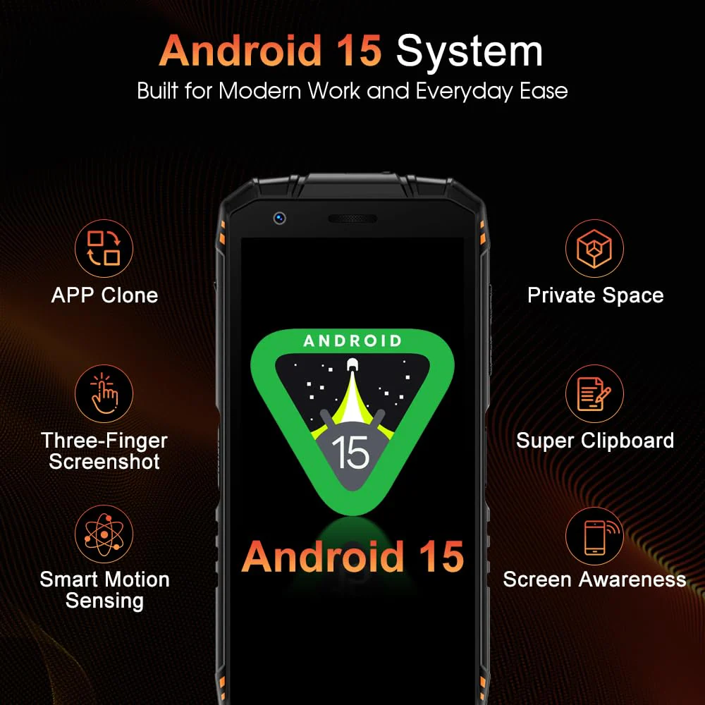 DOOGEE Fire 3 Max 1200LM Campingleuchten 4G Outdoor Handy Ohne Vertrag,8350mAh/18W,32GB+256GB/2TB Android 15 Robuste Smartphone,5.5''HD+,48MP+20MP Nachtsicht Baustellenhandy,NFC/Widevine L1 (Grün) - Image 3