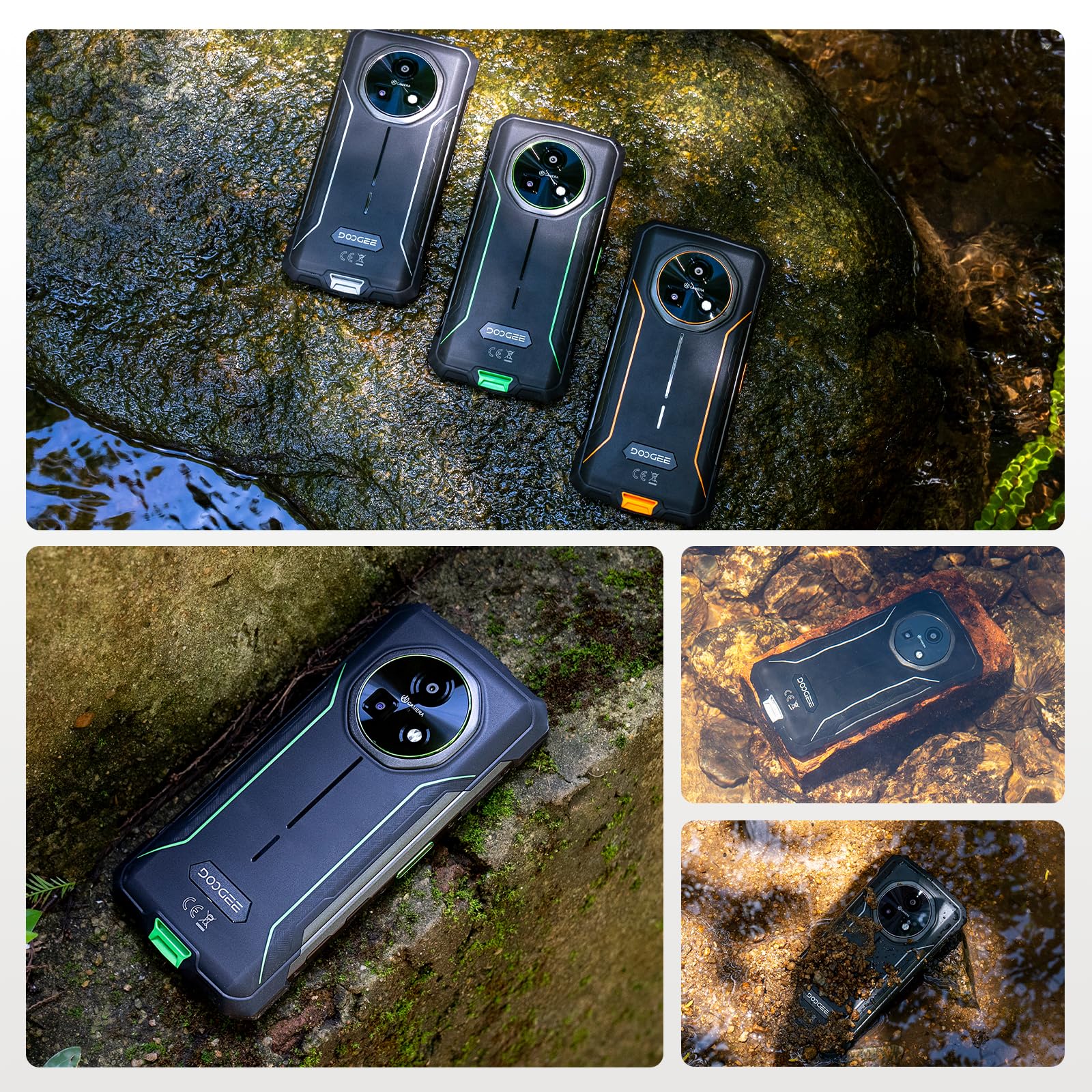 DOOGEE Fire 5 Pro Rugged Smartphone, 20GB+128GB 13000mAh Android 15 Unzerstörbares Telefon, Mediatek Helio G81 Octa-Core, 6.6" 90Hz Display, 13MP+8MP, NFC/Triple Card Slot/Face ID/GPS/IP68/IP69K - Image 4