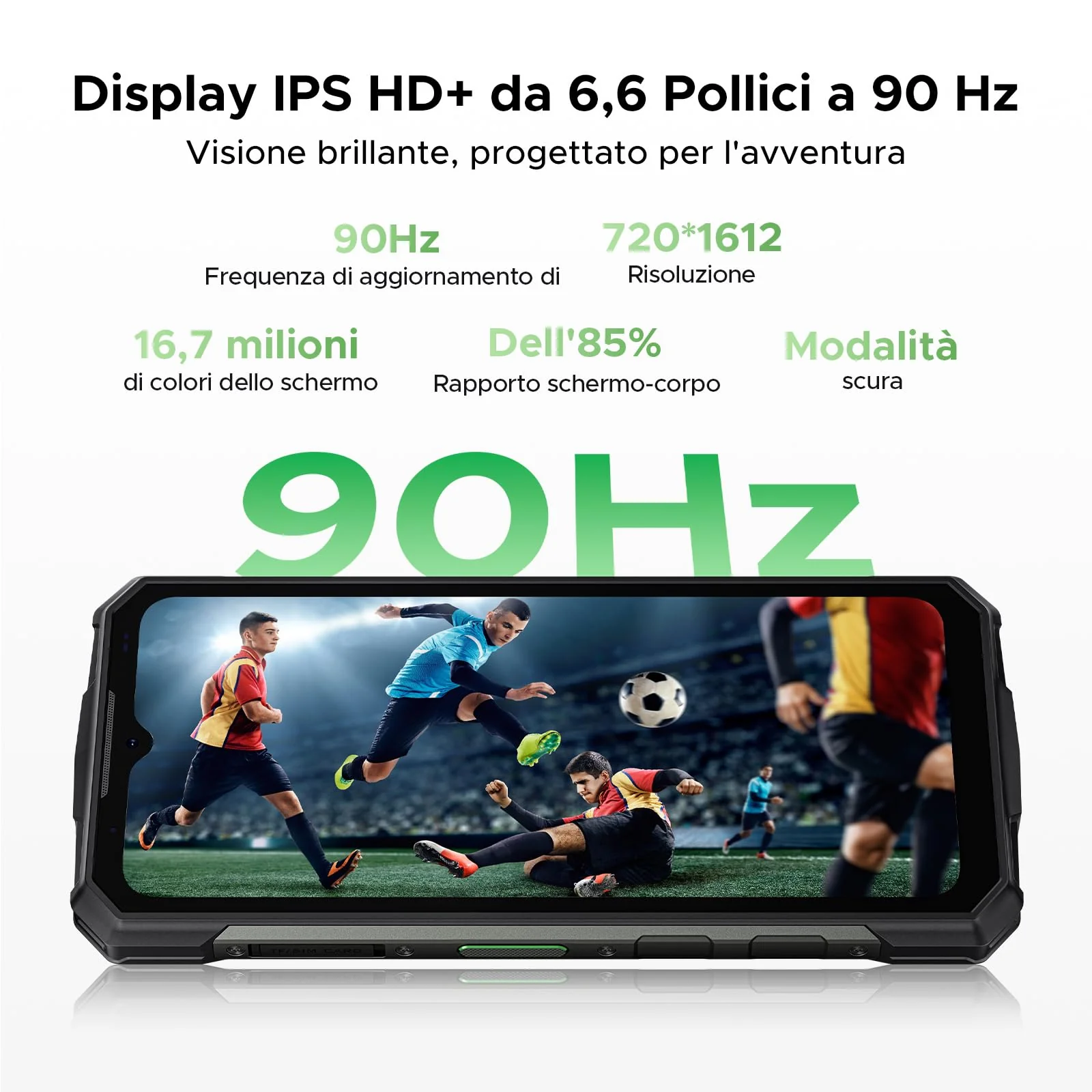 DOOGEE Fire 5 Pro Rugged Smartphone, 20GB+128GB 13000mAh Android 15 Unzerstörbares Telefon, Mediatek Helio G81 Octa-Core, 6.6" 90Hz Display, 13MP+8MP, NFC/Triple Card Slot/Face ID/GPS/IP68/IP69K - Image 6