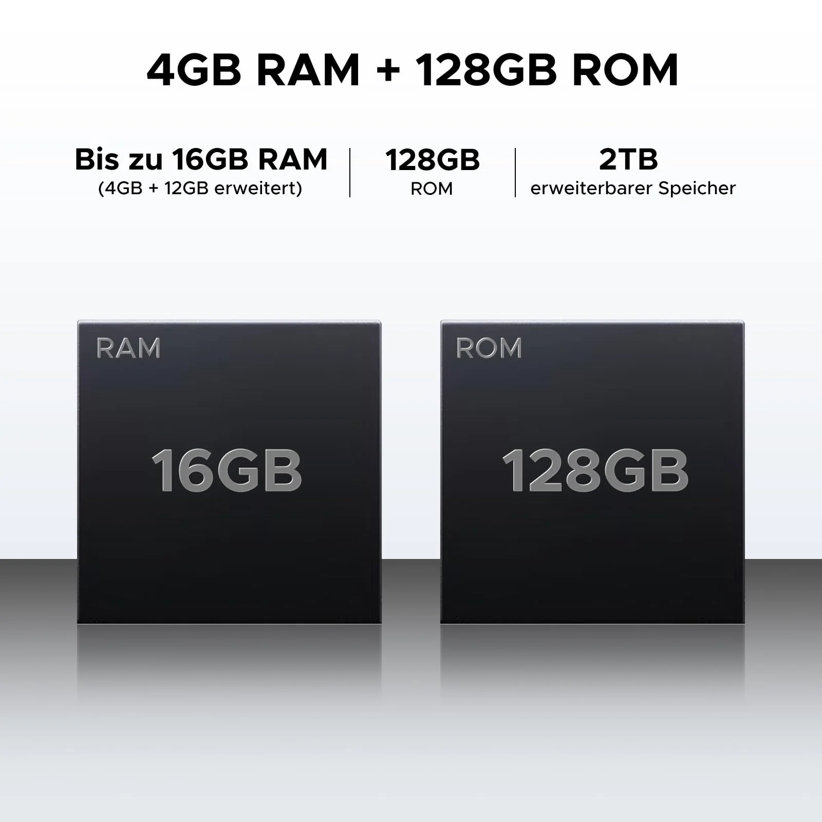 DOOGEE N55 Android 16 Smartphone Ohne Vertrag 128GB ROM +16GB RAM(2TB TF) Handy Ohne Vertrag, Octa Core 90Hz 6.56" HD+ Smartphone Günstig 5150mAh 13MP+8MP, Dual 4G Simlockfreie Handys, Face ID/GPS/OTG - Image 3