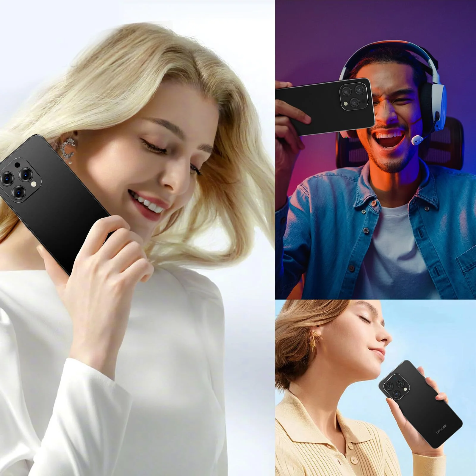 DOOGEE N55 Android 16 Smartphone Ohne Vertrag 128GB ROM +16GB RAM(2TB TF) Handy Ohne Vertrag, Octa Core 90Hz 6.56" HD+ Smartphone Günstig 5150mAh 13MP+8MP, Dual 4G Simlockfreie Handys, Face ID/GPS/OTG - Image 7