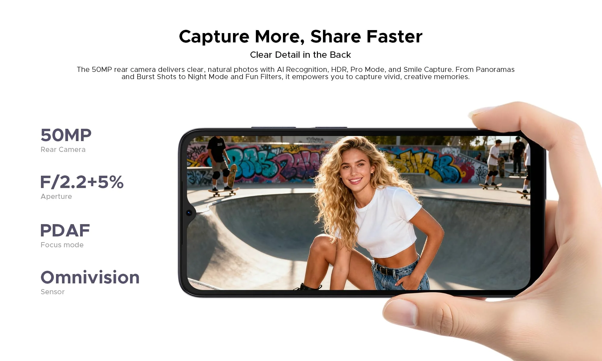DOOGEE Note 56 Plus Android 16 Smartphone ohne Vertrag, Elegantes&Schlichtes Design, 48GB+256GB, 6,56" 90Hz Bildschirm, Octa-Core 4G Handy, 50MP AI Kamera, Dual SIM, Widevine L1, GPS NFC Violett - Image 5