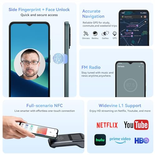 DOOGEE Note 56 Pro Andriod 16 Smartphone Ohne Vertrag, 32GB+128GB/2TB Handy Ohne Vertrag, 6.56" Simlockfreie Handys 6150mAh, 13MP+8MP NFC Smartphone Android, 4G Dual SIM/Octa Core/Fingerprint/GPS - Image 2