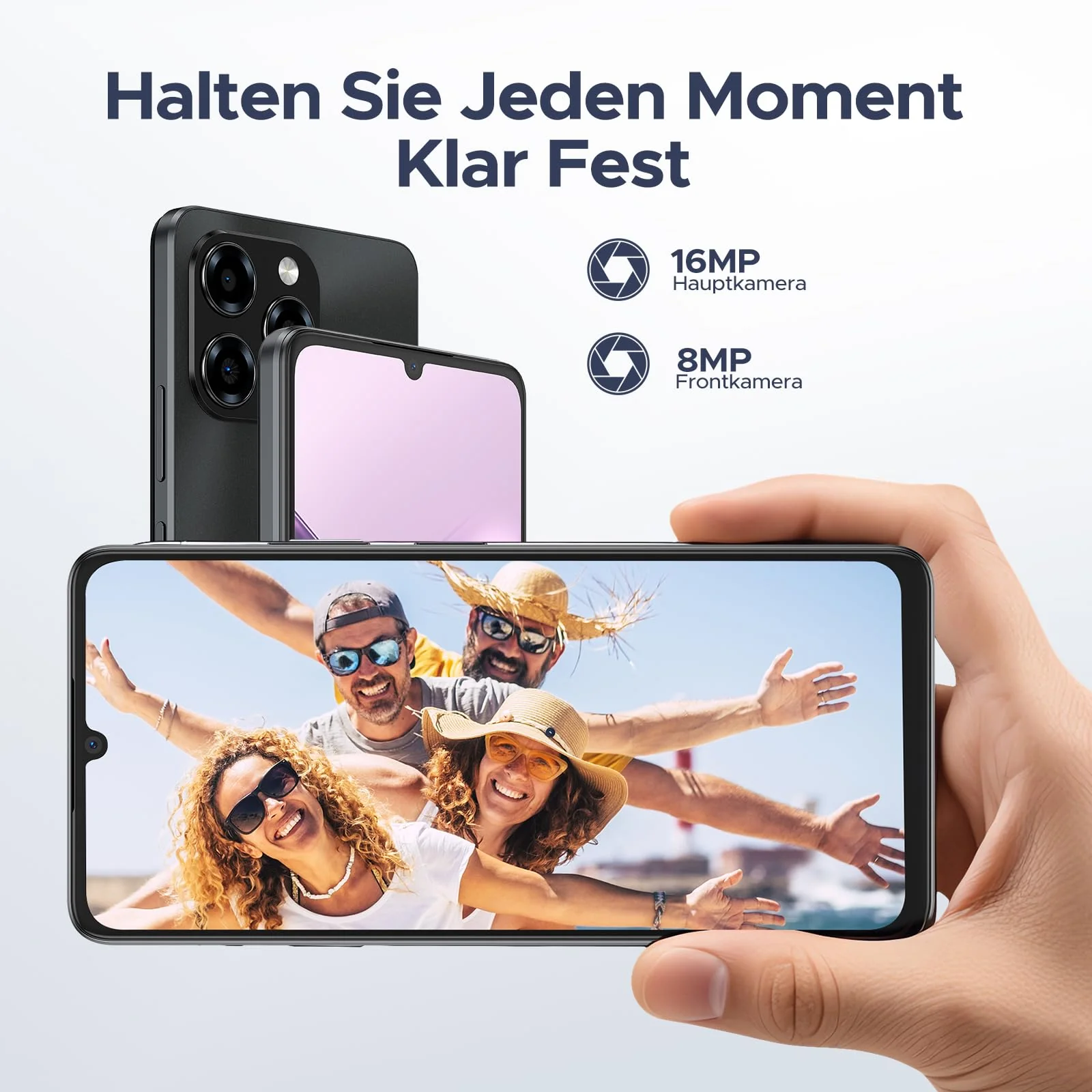 DOOGEE Note 58 Android 15 Smartphone Ohne Vertrag, 6250mAh, 32GB+128GB/2TB TF Handy, 6.75" HD+ IPS T7250 Octa Core Handy Günstig, 16MP+8MP, Dual SIM 4G Simlockfreie Handys, OTG, GPS, Face ID - Image 5