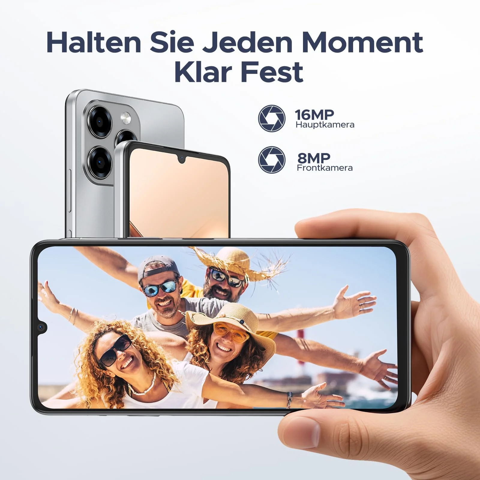 DOOGEE Note 58 Android 16 Handy Ohne Vertrag, 6250mAh, 32(8+24) GB+128GB/2TB TF Smartphone, 6.75" HD+ IPS T7250 Octa Core Handy Günstig, 16MP+8MP, Dual SIM 4G Simlockfreie Handys, OTG, GPS, Face ID - Image 2