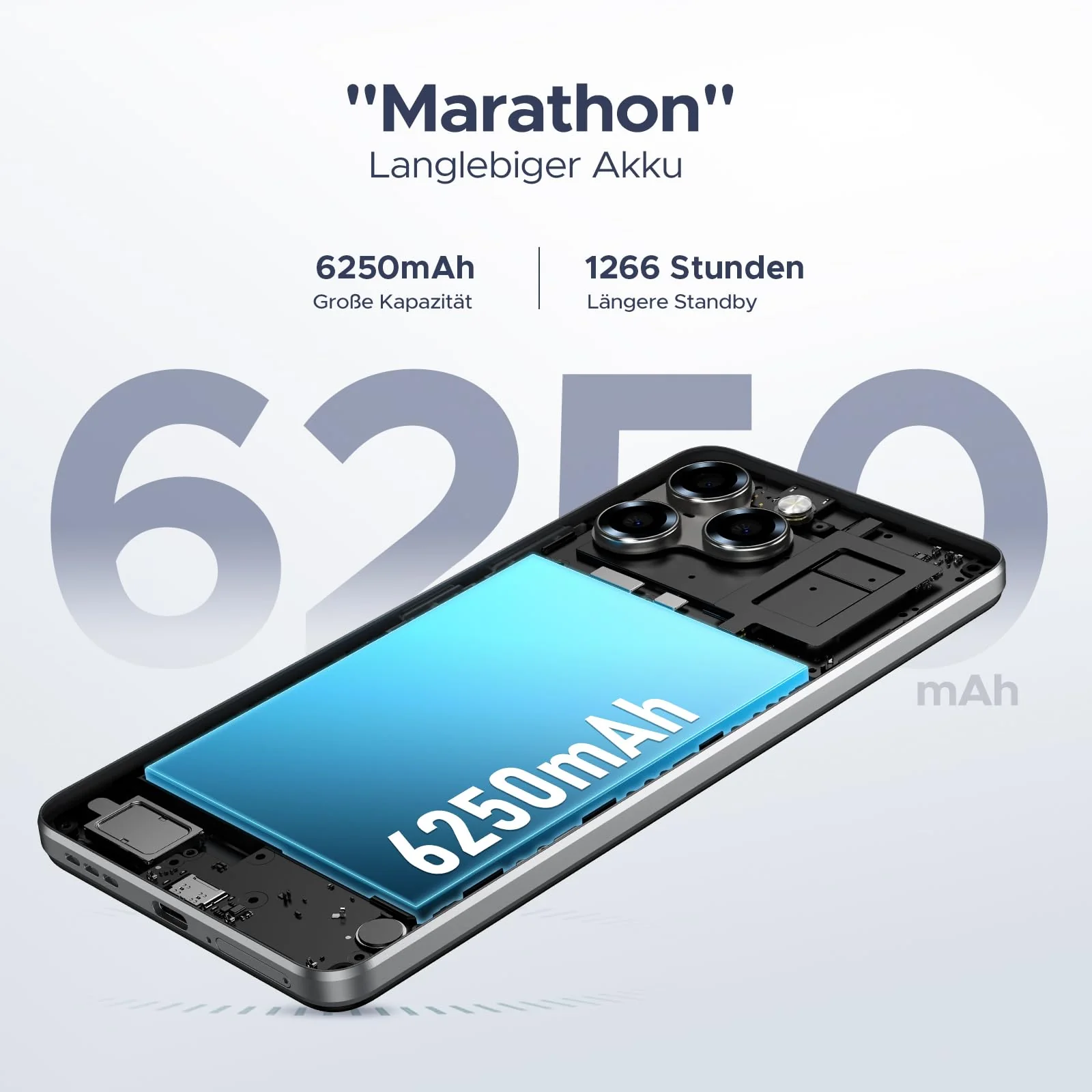 DOOGEE Note 58 Android 16 Smartphone Ohne Vertrag, 6250mAh, 32 (8+24) GB+128GB/2TB TF Handy, 6.75" HD+ IPS T7250 Octa Core Handy Günstig, 16MP+8MP, Dual SIM 4G Simlockfreie Handys, OTG, GPS, Face ID - Image 7