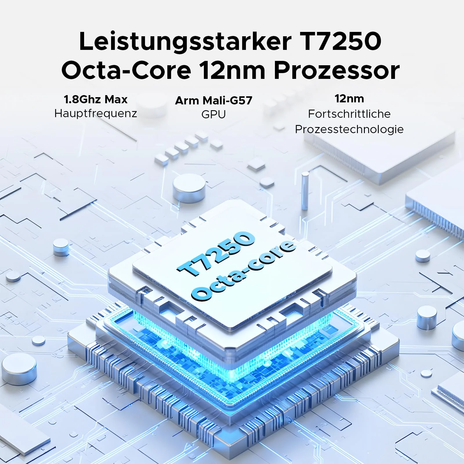 DOOGEE Note 58 Pro Android 16 Smartphone Ohne Vertrag 32GB+256GB Octa Core 6250mAh Akku Handy Ohne Vertrag 6.75" HD+ 90Hz Handy Günstig 16MP+8MP Simlockfreie Handys Dual SIM 4G/ GPS/NFC/Fingerabdruck - Image 8